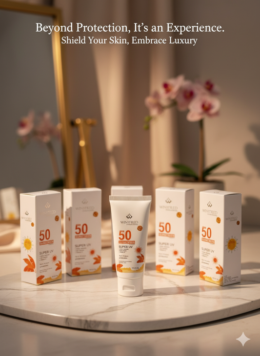 Winyfrid SPF 50 Sunscreen – Broad Spectrum UVA/UVB Protection, Lightweight, Non-Greasy & Water Resistant for All Skin Types