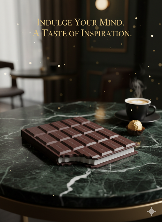 Premium Chocolate-Themed Diary Notebook-Unique Gift for Chocolate Lovers & Stationery Enthusiasts